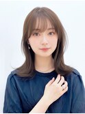 美髪/エアリーロング/ピンクブラウン/韓国ヘア/前髪/13