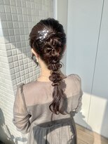 編みおろしポニー♪