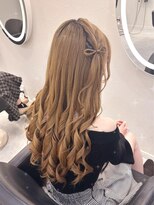 ヘア サロン クラン ソア 心斎橋店(hair salon clan soar)&nbsp;髪の毛リボン編みたらし【クランソア】ヘアセット/ヘアメ/心斎橋