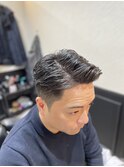社会人ビジネス/ツーブロックショート七三分け/フェード/田町