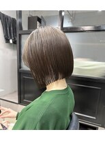エトラ 渋谷店(etora)&nbsp;切りっぱなしボブ 透明感グレージュ