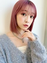 ソア 並木坂(Soa)&nbsp;ハイトーンボブ/ピンクカラー/韓国ボブ/Minori