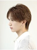 ニュアンスパーマダウンパーマ黒髪韓国マッシュツーブロック