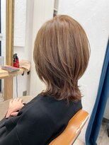 ミッシェル アフロート(michelle afloat)&nbsp;3Dカーブ＊子育てママの大人韓国風上品ひし形ミディアムレイヤー