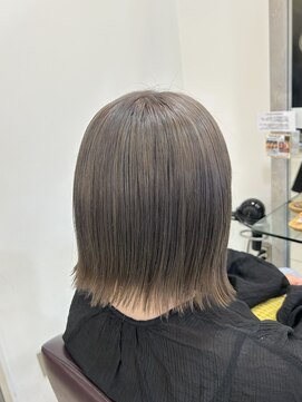 ノット 成田公津の杜(Knot) 外ハネボブ×シルバーグレージュ stylistすずか