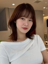 髪質改善＊潤いチェリーブラウン＊美髪【Zina 銀座中央】