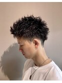 スパイキーショート ツーブロック ベリーショート10代20代30代