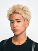 スパイキーショートベリーショートブリーチダブルカラーメンズ