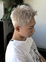 ビーテックバイゼン(B TECH by Zen)&nbsp;【短髪ハイトーン】スパイキーショート×ホワイトブロンド