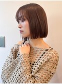 くびれヘア/顔周り/韓国/カラー/レイヤーカット/前髪/錦糸町ボブ