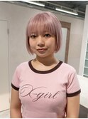 ホワイトピンクボブ