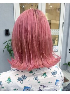 ヘアーラボ 樟葉(Hair Labo) 平成ピンク