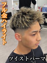 ルースト 心斎橋店(ROOST) MEN’S HAIR/波巻ツイストスパイラル/フェザーパーマ/大阪