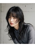ショートボブシースルーマッシュウルフカットショートヘアボブ