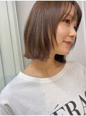 ボブ ボブレイヤー 顔まわり 顔まわりレイヤー 透明感カラー