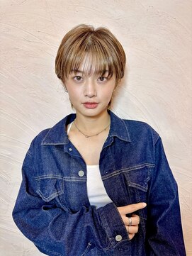 リベルタ 下北沢(liberta) 透け感前髪のナチュラルショートボブ