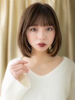 カバーヘア ブリス 志木南口駅前店(COVER HAIR bliss)&nbsp;インナーカラー/デザインカラー/内巻きボブ/マロンブラウンe