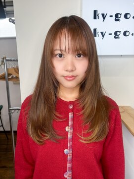 キーゴ 博多(KY-GO.) ロングレイヤー/レイヤーカット/ブラウンベージュ