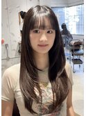 【中澤彩乃】レイヤーカットロングシャギーカット暗髪前髪吉祥寺