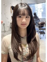 コフィー バイ メルト 吉祥寺(cofy by melt) 【中澤彩乃】レイヤーカットロングシャギーカット暗髪前髪吉祥寺