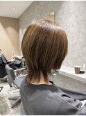 大人可愛い小顔ネオウルフ外ハネイメチェン20代30代40代