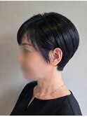 前下がりハンサムショート×美シルエット