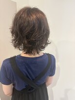 エイム(AIM)&nbsp;デジタルパーマで作る大人可愛いボブウルフ