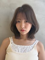 ロンドルーチェ 心斎橋(Lond luce)&nbsp;グレージュ×ハッシュカット［髪質改善/縮毛矯正/ボブ］