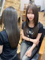 ルアナ 名古屋店(Luana)&nbsp;髪質改善カラーで作るロングレイヤーミントグレージュ名古屋名駅