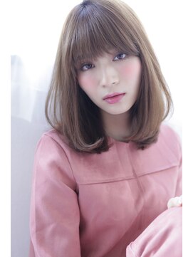 オウル(Owll) [mignon]大人女性のバイオレットベージュのグラデーションミディ