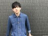 メンズカット+ポイントストレート ￥7700→￥6600
