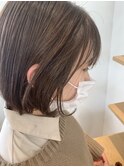インナーカラー、グレージュ