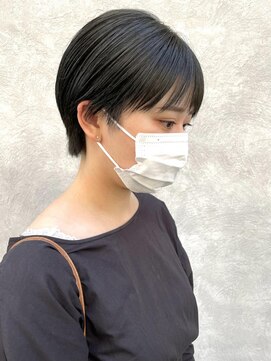 ニア 清澄白河(nir) 〈清澄白河 半個室〉マッシュショート/スモーキーグリーン