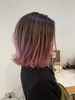 ヘアアンドスペース ベロン(hair&space velon)&nbsp;グラデーションシアーピンク