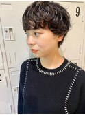 マッシュショートパーマ