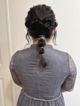 グリーン 渋谷(green) 【MIO】ゆるふわ編みおろし×イヤリングカラー