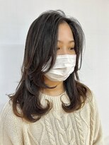 クオリス 上板橋店(QUALIS) ふんわりレイヤー★ミディアムワンカールナチュラルブラウン