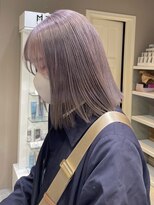 ベレーザ 渋谷(BELEZA)&nbsp;ba545_ニュアンスカラーベビーバングショコラベージュボブルフ