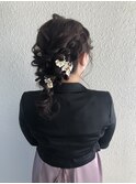ゆるふわ 可愛い ラプンツェル風 編み下ろし ヘアアレンジ