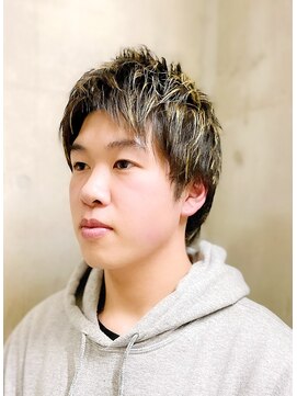 ヨシザワインク ハコザキ 水天宮前 日本橋人形町(YOSHIZAWA Inc.HAKOZAKI) 無造作ショート×ハイライト