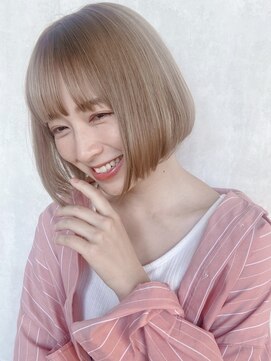 エレン 池袋(ElEn.) ハイトーンボブ/エレン池袋/小顔カット/似合わせカラー