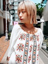 スティーロ 渋谷(Steelo)&nbsp;ハイトーンボブ×シースルーバング