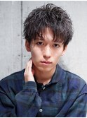 無造作MIXランダムハーフアップショート