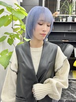 チュダック(ChuDuck) 韓国風《ペールブルー》ハイトーン/ケアブリーチ/ダブルカラー