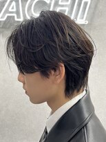 ブリーチ 原宿店(BLEACHi)&nbsp;センターパート/ニュアンスパーマ/ツーブロック/ウルフ/黒髪