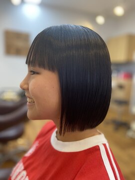 たけうち美容院 サラツヤボブ