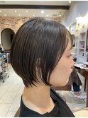 抜け感ショートボブ