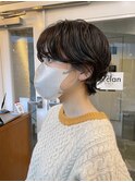 ショートボブウルフパーマ伸ばしかけショート