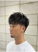 ハイライトパーマスタイル　<理容室>