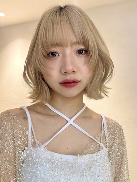 サイン 渋谷(SIGN) 10代/20代/タッセルボブ/透明感カラー